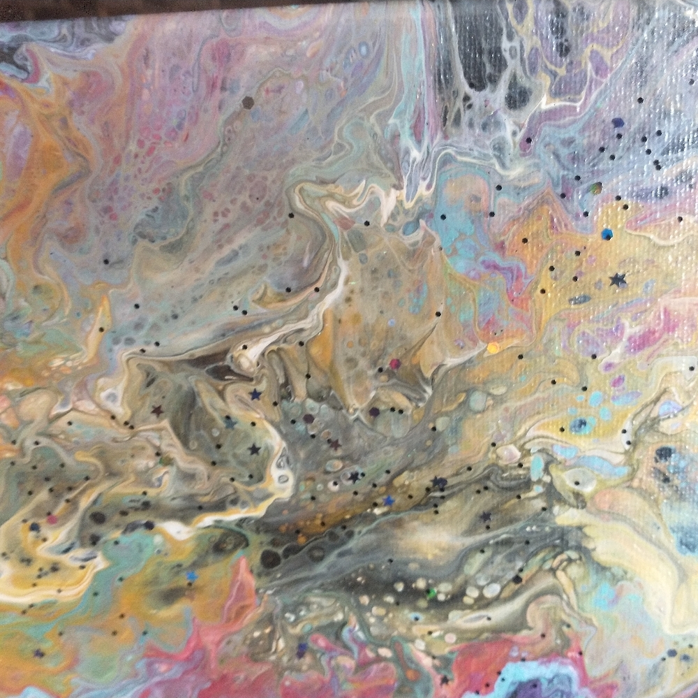 NEW Original Acrylic Painting, Designs By Sandy, "HAPPY HOLI", 8x10 - Picture 5 of 13